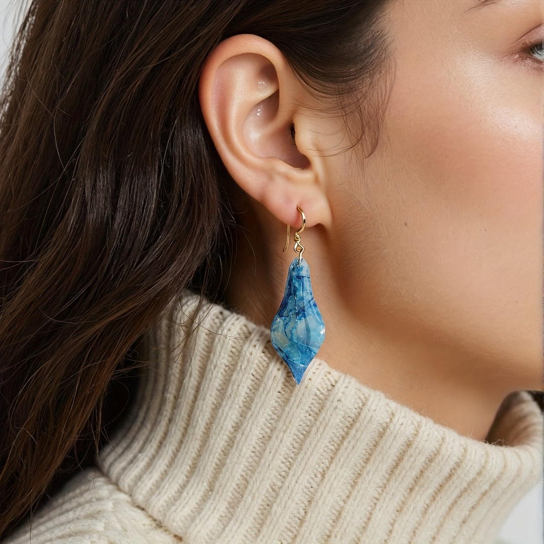 Sophisticated Translucent Polymer Earrings