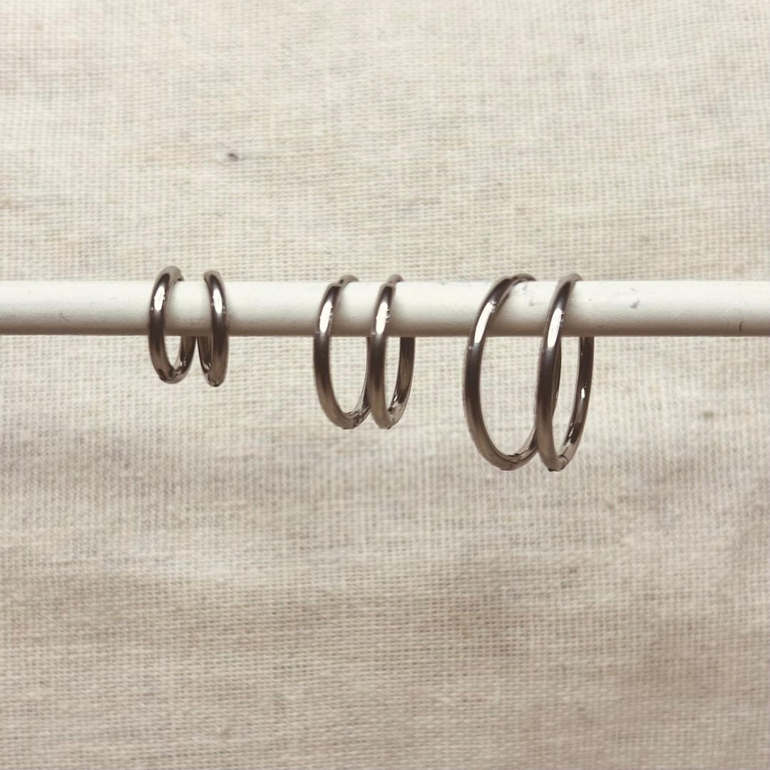 Set of 3 Pairs Everyday Hoops Gold or Silver