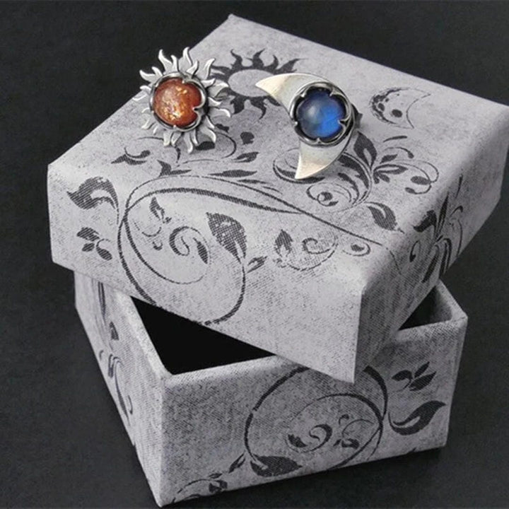 Elegant Sun Moon Earrings