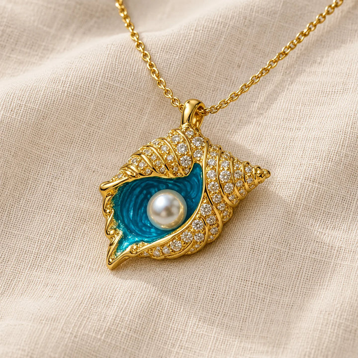 Pearl Gold Shell Necklace