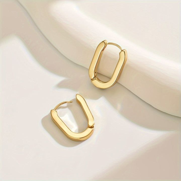 Geometric Shaped Hoop Earrings