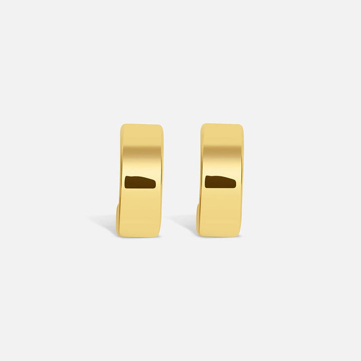 Modern Vintage Gold Hoop Earrings