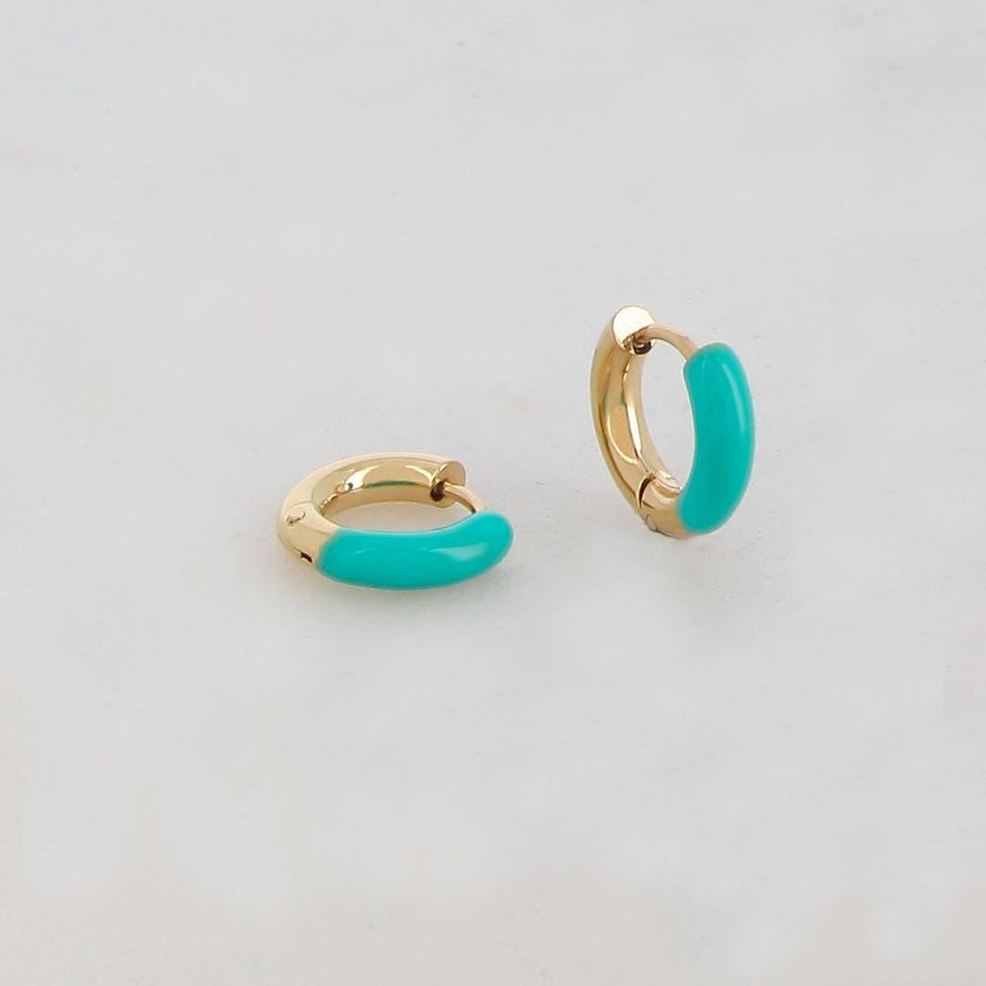 Happy colourful Hoop Earrings