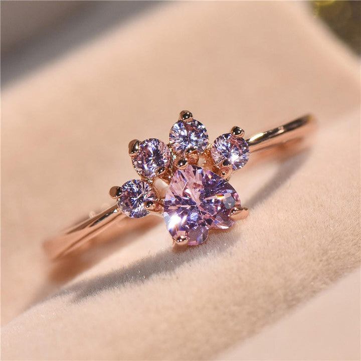 Cat Paw Gemstone Ring