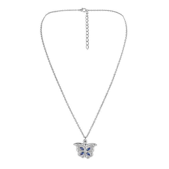 Butterfly Secret Message Pendant Necklace