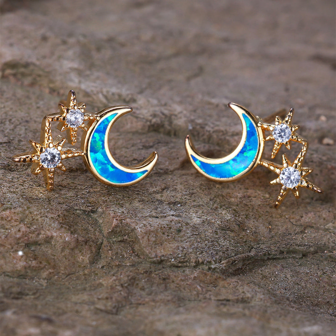 Moon and Stars Earrings