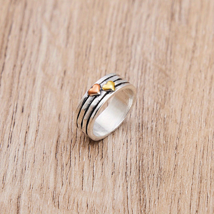 Retro Multi-Layer Heart Fashion Ring