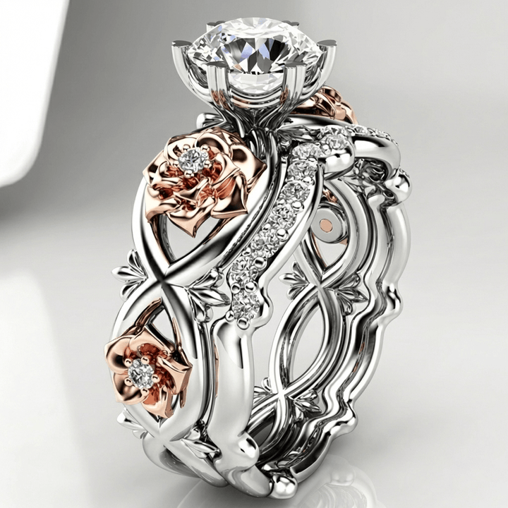 Diamond Floral Statement Ring
