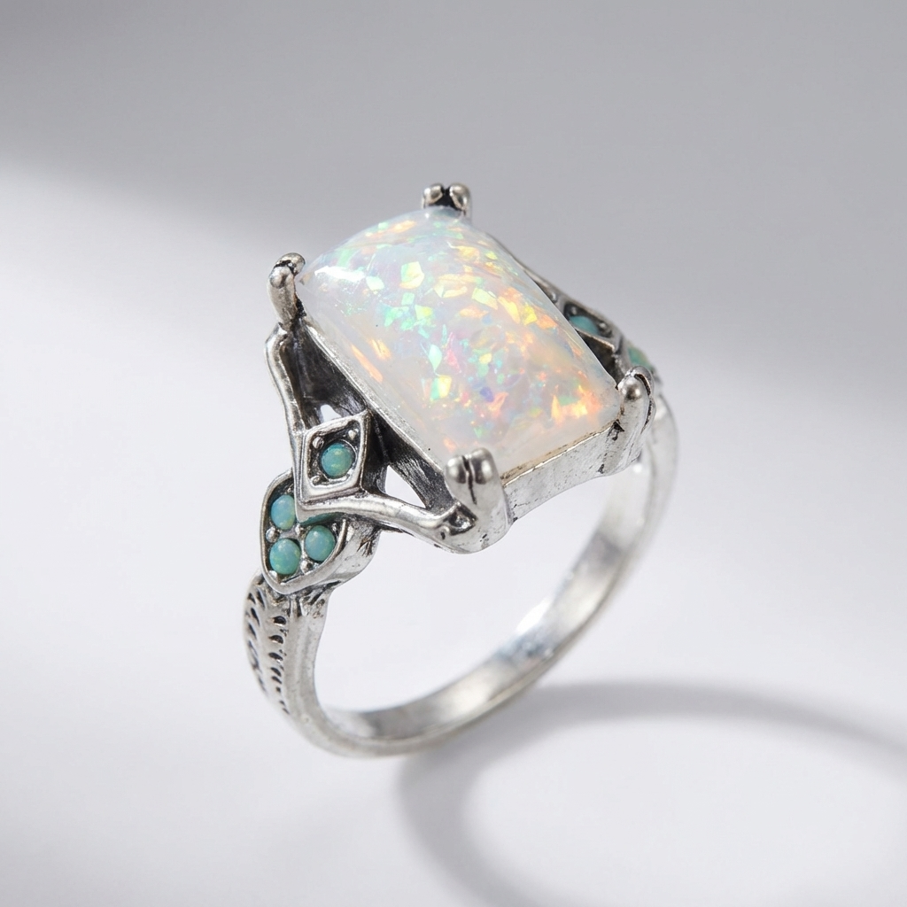 Aurora Radiant Opal Ring
