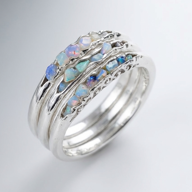 Vintage Opal Stack Ring