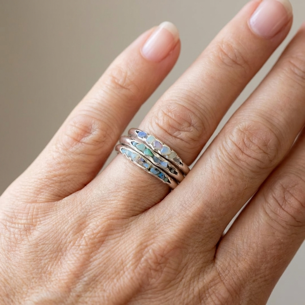 Vintage Opal Stack Ring