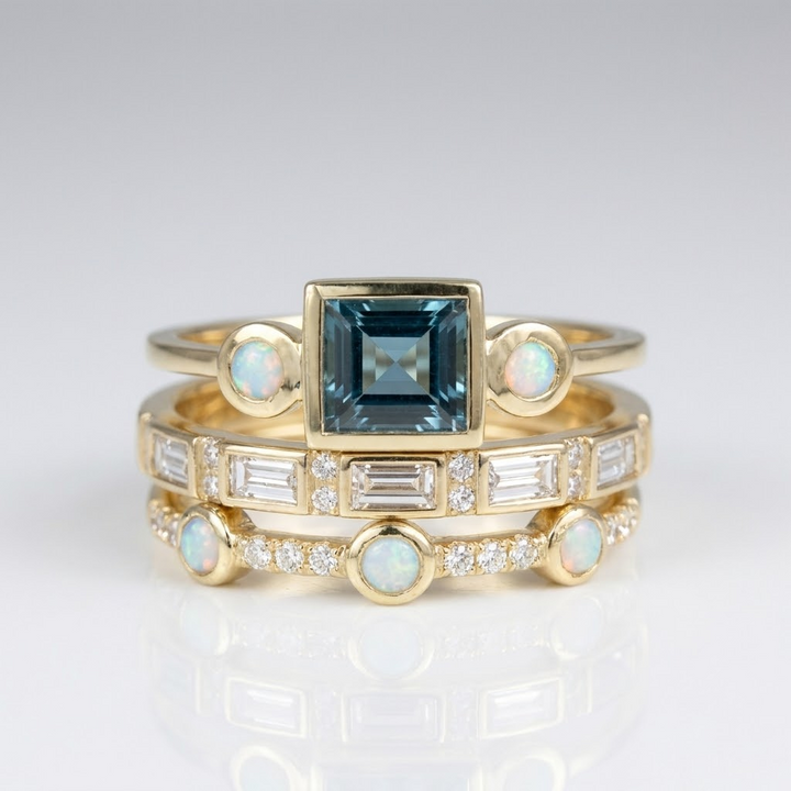 Multi Band Zirconia Ring