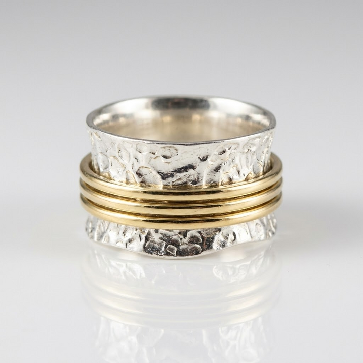 Vintage Two Tone Spinner Ring