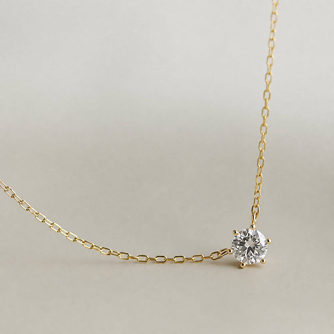 Timeless Zircon Gold Necklace