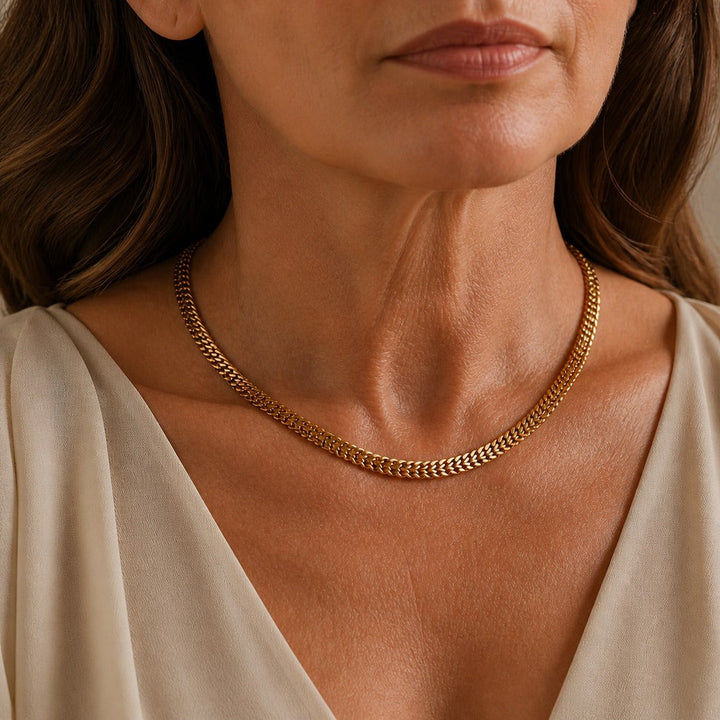 Elevated Gold Link Necklace