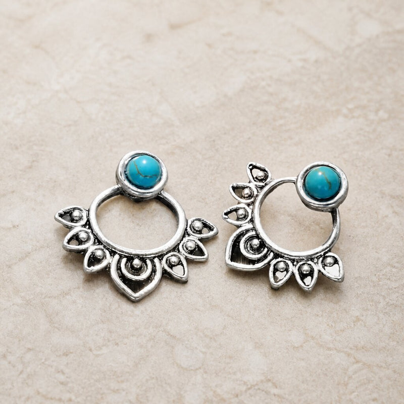 Exquisite Turquoise Drop Earrings