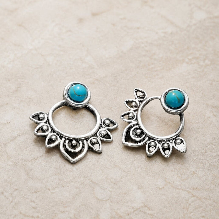 Exquisite Turquoise Drop Earrings