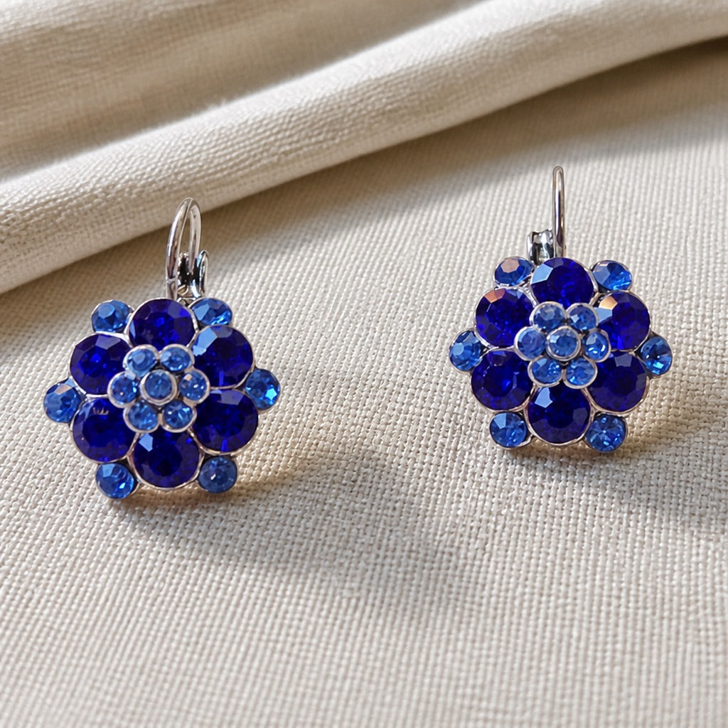 Floral Stud Silver Earrings