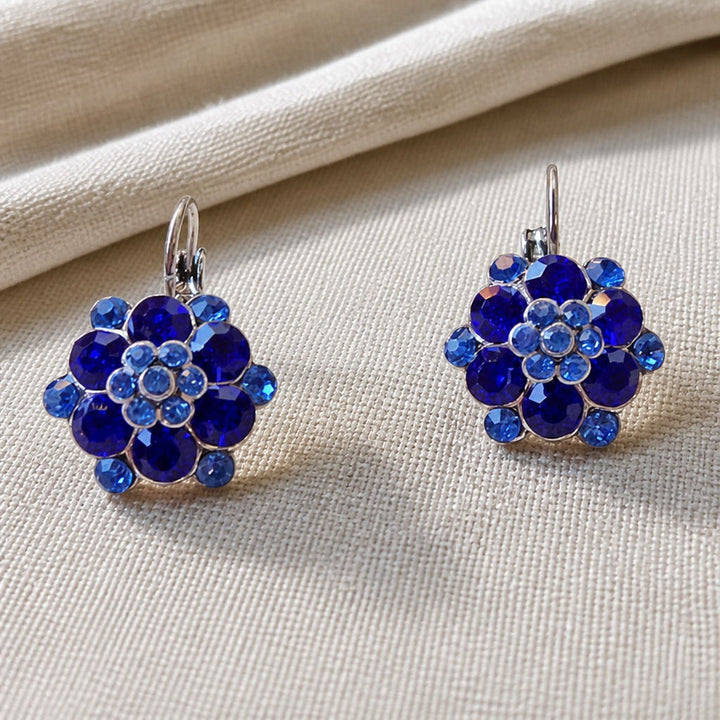 Floral Stud Silver Earrings