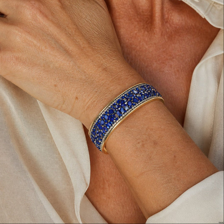 Blue Sapphire Gold Bracelet