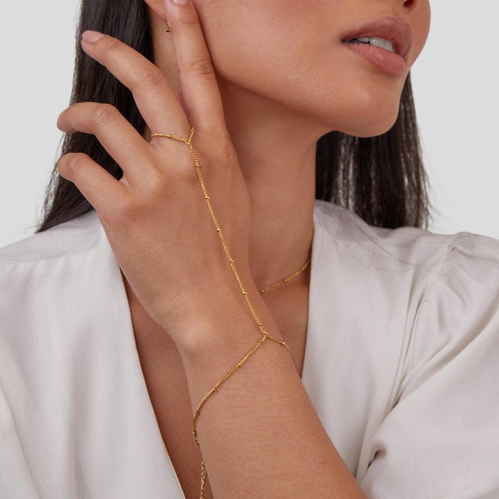 Gold Chic Hand Chain Bracelet