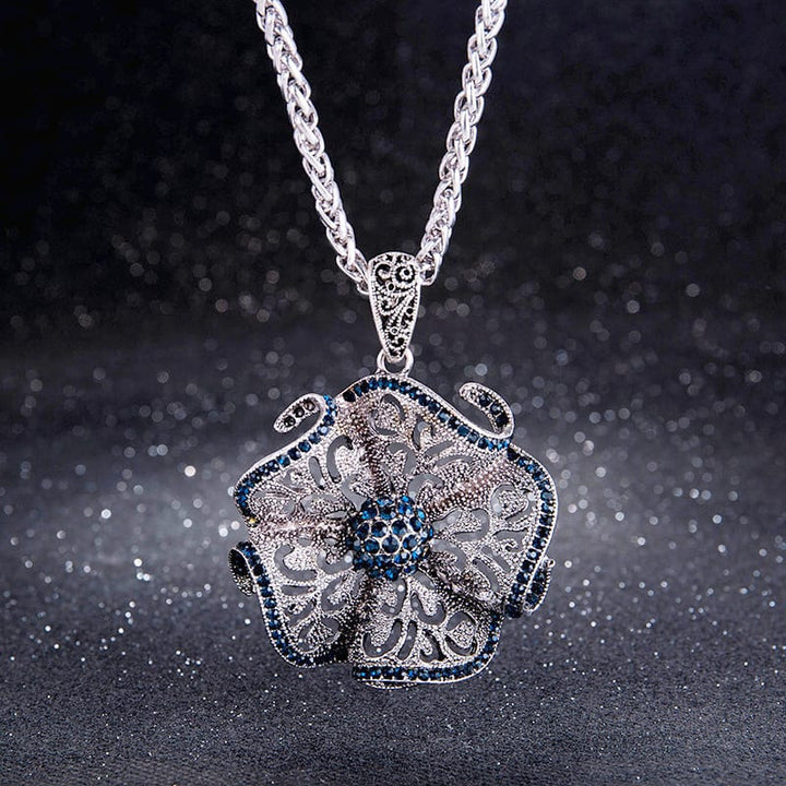Majestic Sapphire Charm Necklace
