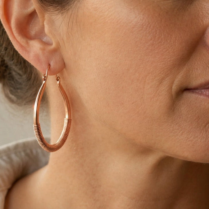 Copper Meadow Stream Earrings