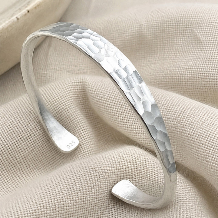Silver Boho Hammer Bracelet