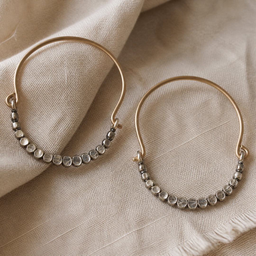 Handcrafted Two Tone Earrings