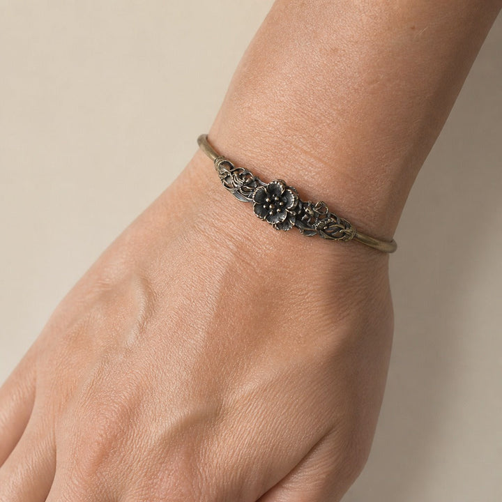Artisan Flower Cuff Bracelet