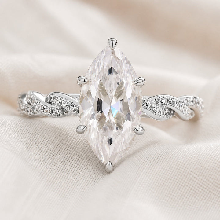 Marquise Crystal Gold Ring