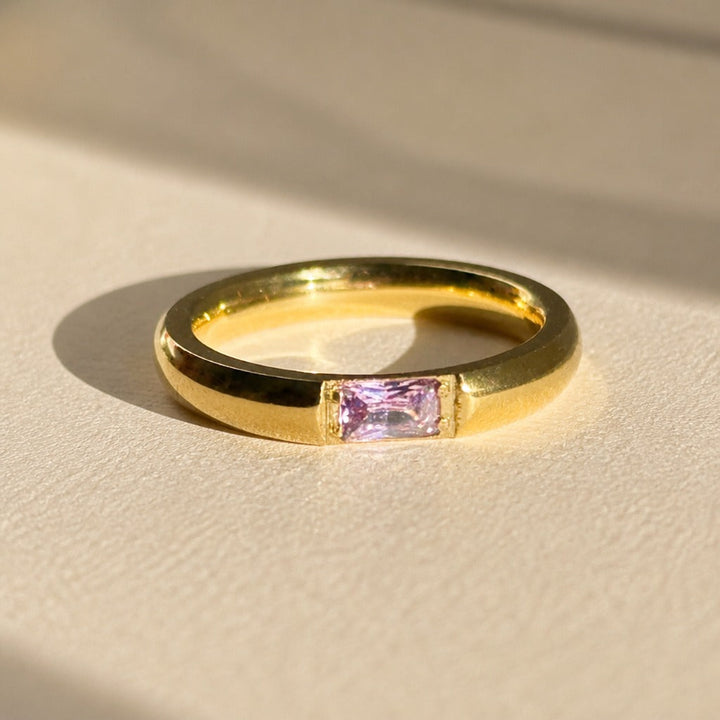 Hot Square colourful Zircon Ring