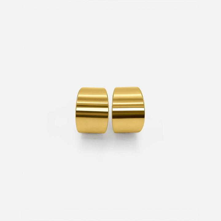 Gold Shiny Hoop Jewelry
