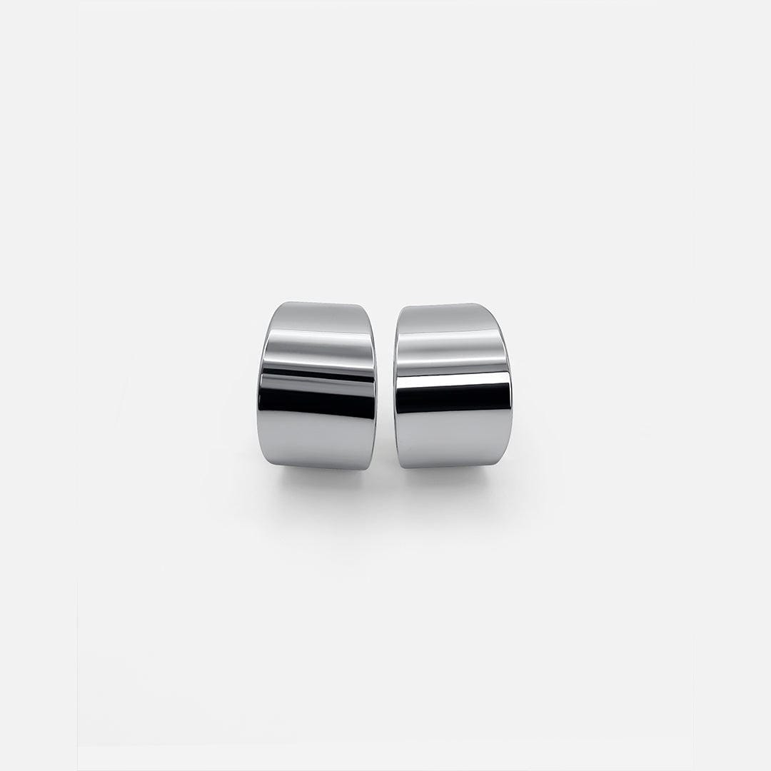 Silver Shiny Hoop Jewelry