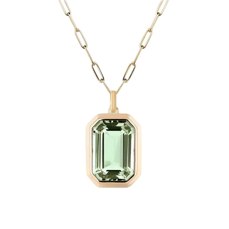 Sarina Elowen Emerald Necklace