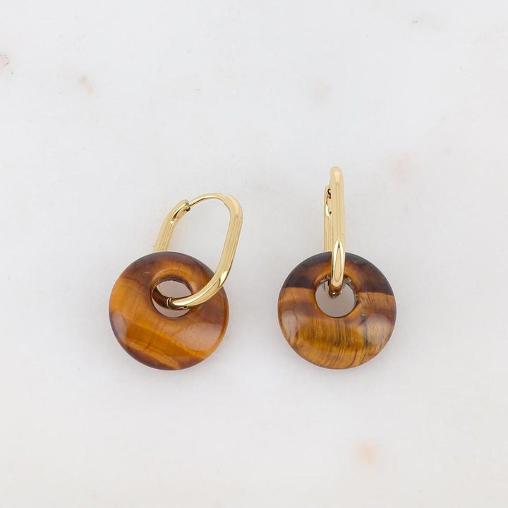 Tirza Earrings Natural Stone