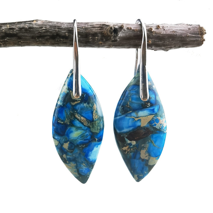 Boho Ornaments Silver Dangle Earrings