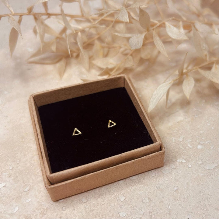 Triangle Outline Studs Earrings