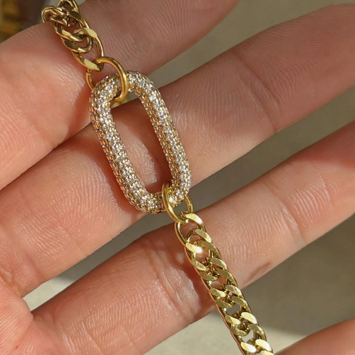 Radiant White Crystals Bracelet