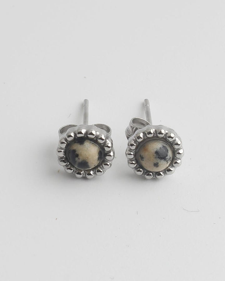 Elegant Stone Stud Earrings