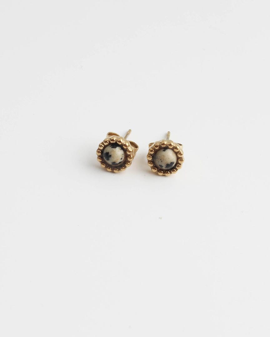 Elegant Stone Stud Earrings