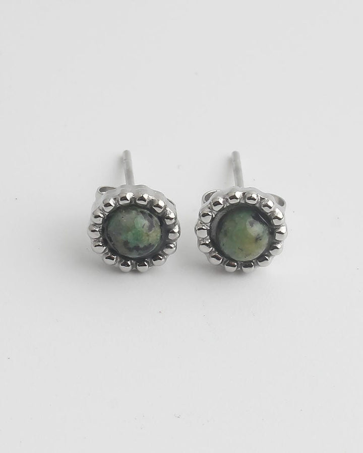 Elegant Stone Stud Earrings
