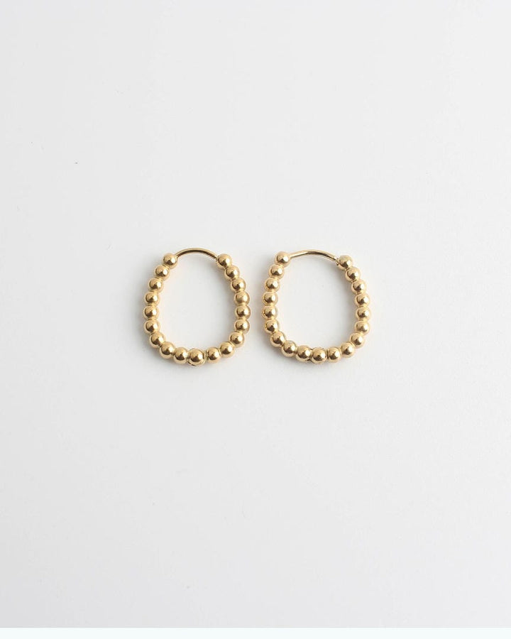 Statement Dotted Hoop Earrings
