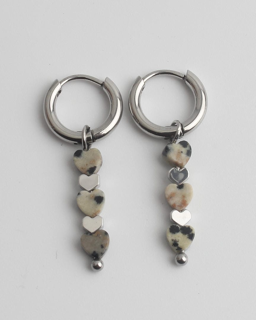 Triple Heart Earrings