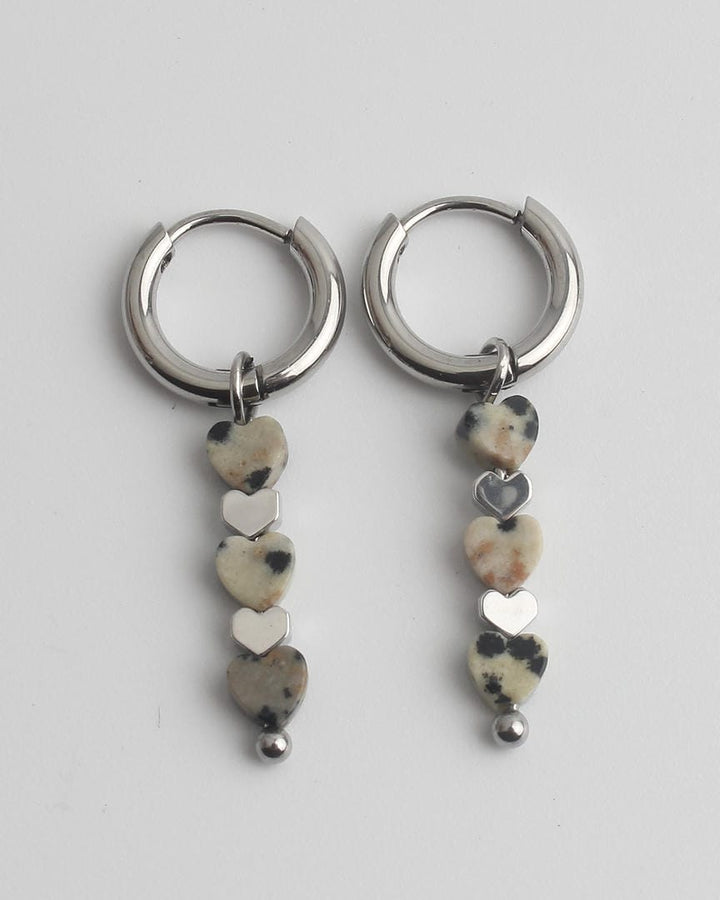 Triple Heart Earrings