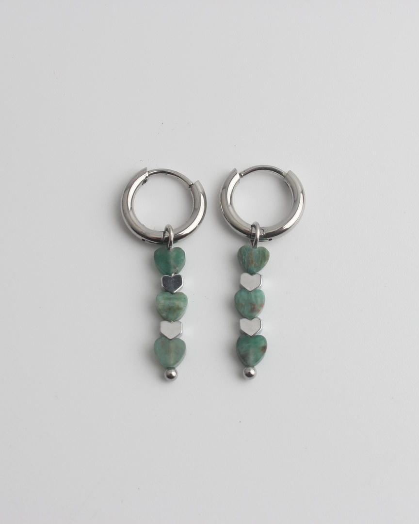Triple Heart Earrings