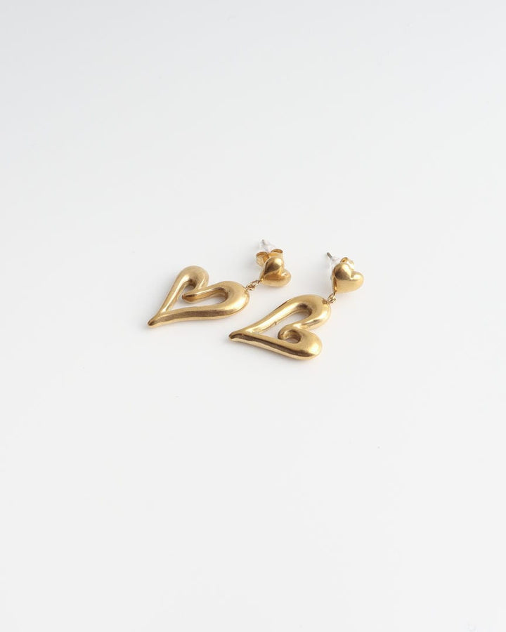 Chic Double Heart Studs