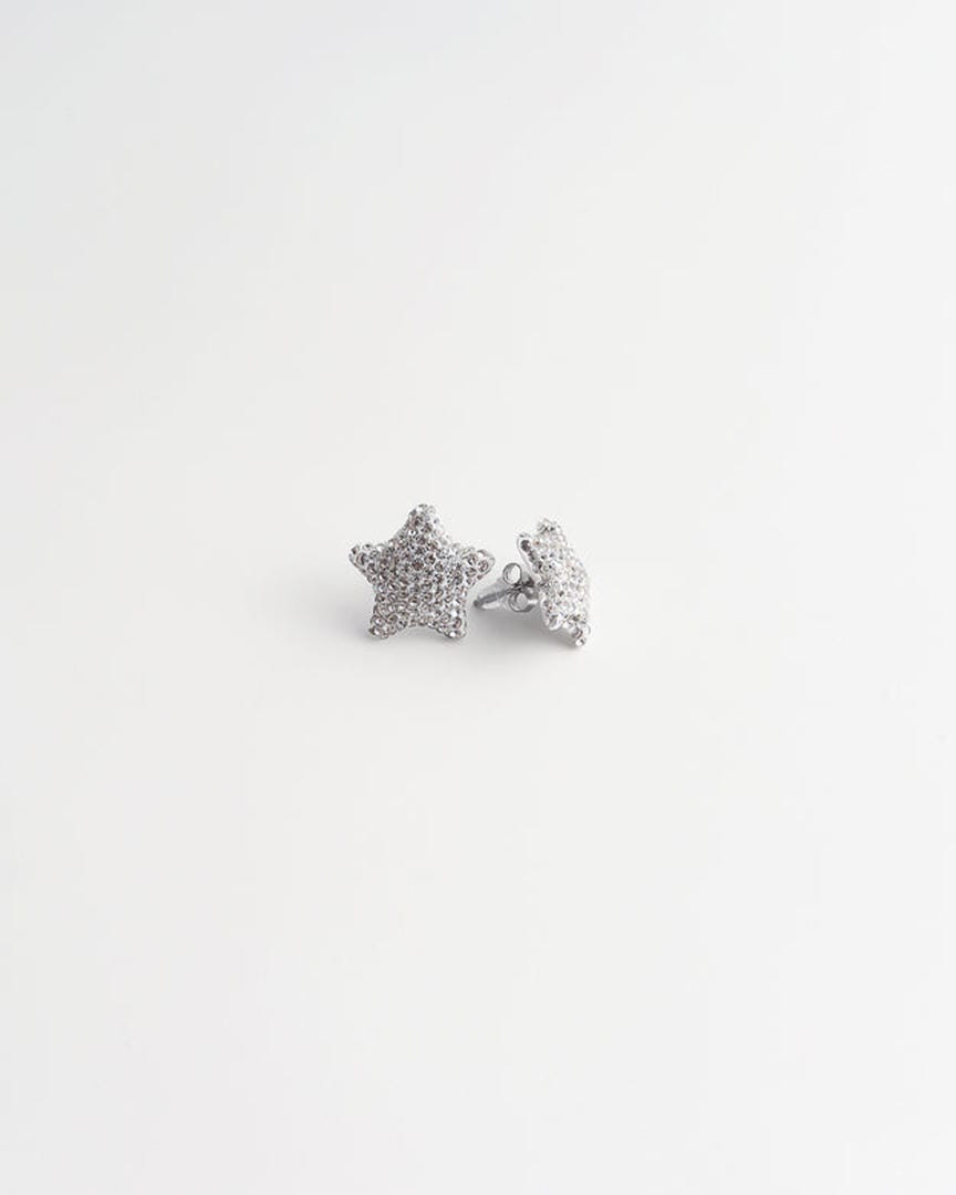 Pave Star Stud Earrings