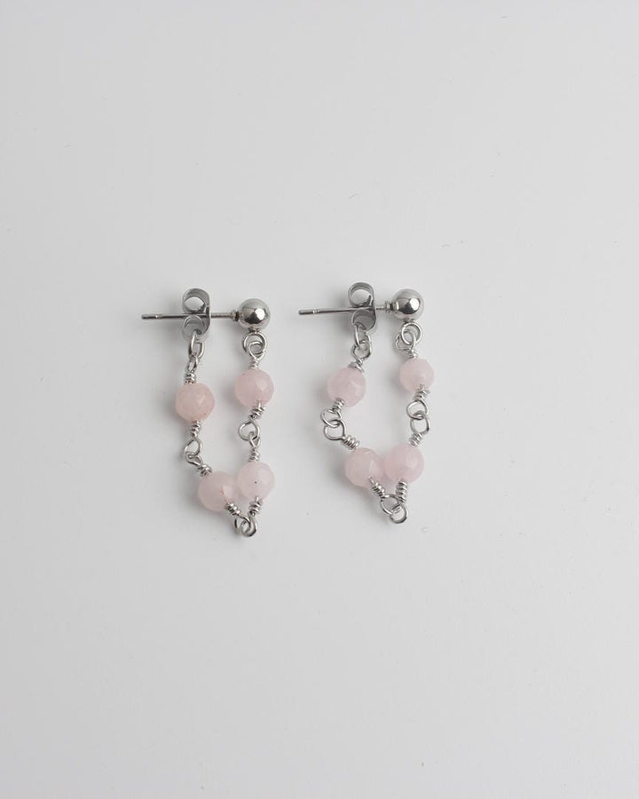 Lea Sleek Multiple Stone Stud Earrings