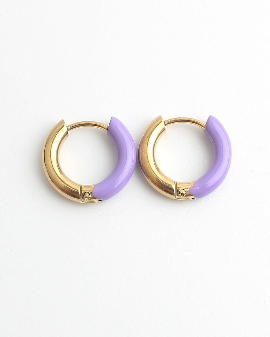 Happy colourful Hoop Earrings